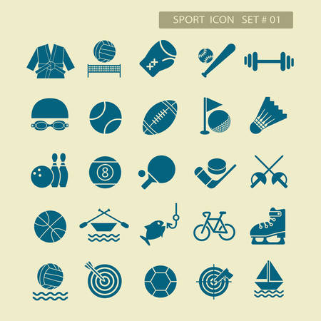 sport flat  icon set for web and mobile set01のイラスト素材