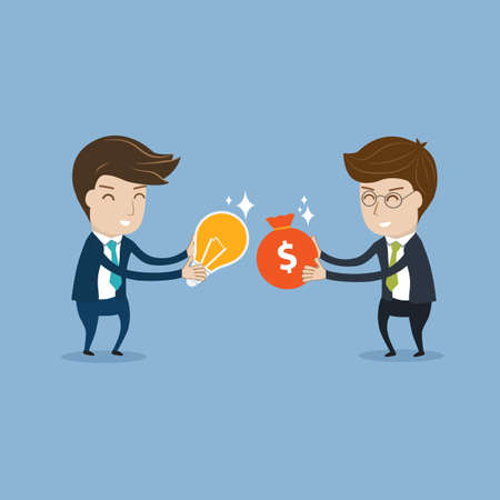 Businessman trading money and idea
のイラスト素材