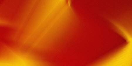 A vibrant abstract image features a gradient of red and yellow, creating a warm and dynamic visual effect. The colors blend smoothly, with hints of light adding depth and texture to the overall composition.の素材