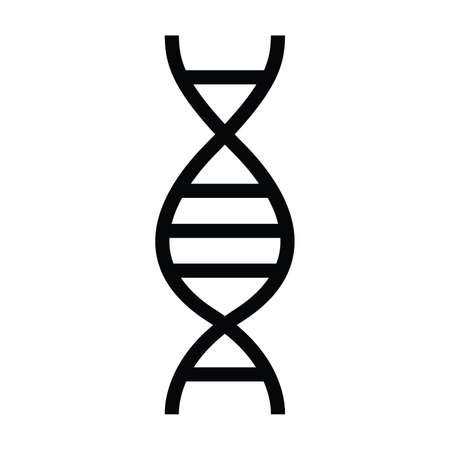 dna health icon with outline style vector illustrationのイラスト素材