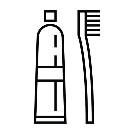 icon with outline and line style vector illustrationのイラスト素材