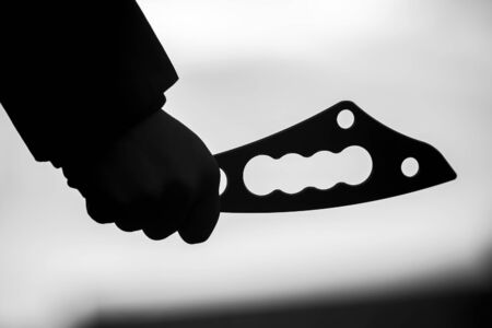 Medical blade for alternative medicine, isolated and close up. Made from steel.の写真素材