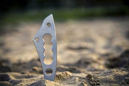 Medical blade for alternative medicine, isolated and close up.の写真素材