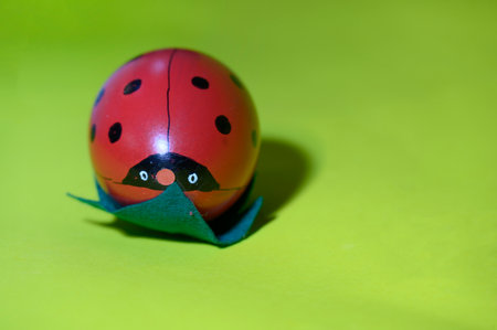 very nice colorful easter eggsの写真素材