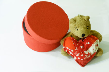 very small teddy bear close up valentine s day