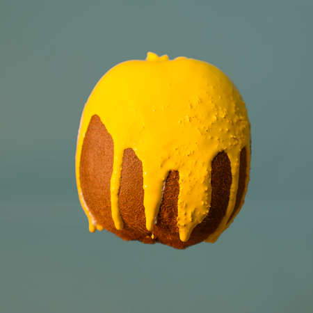 kiwi fruit  yellow with point close upの写真素材