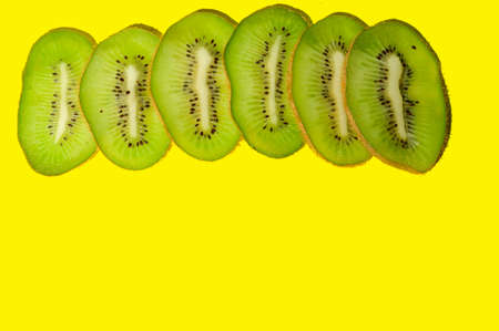 fruits very fresh kiwi colorful background close upの写真素材