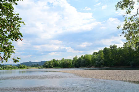 river very nice limpid water close up in the nature