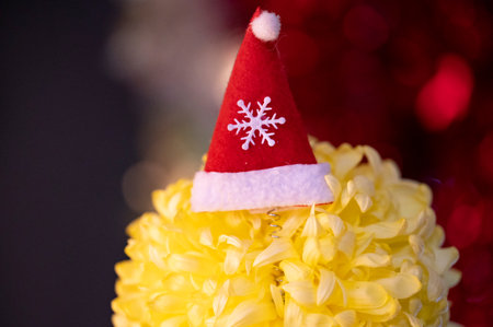 very beautiful colored glittering Christmas decorations close up