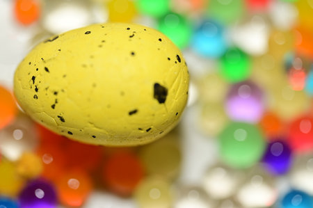 decorative egg very nice colorful glittering pearl