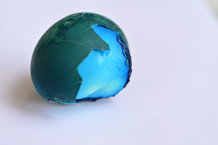 blue egg very nice colored decoration for the holidayの写真素材