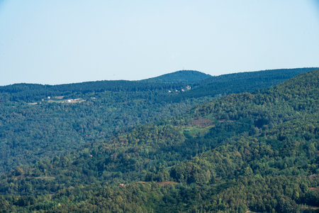 View of the mountains and forests in the south of Portugal, Europe