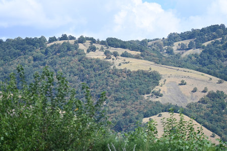 Mountain landscape in Crimea, Ukraine, on a sunny summer day