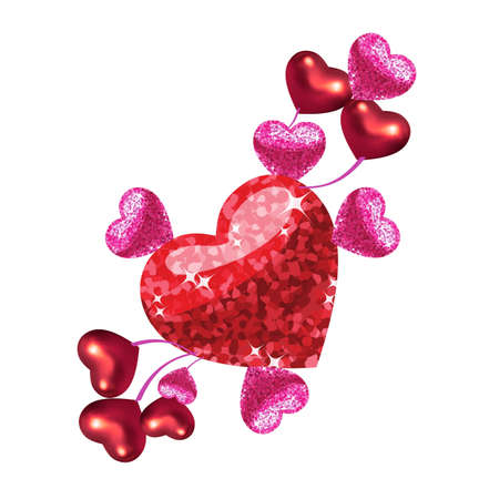 VALENTINE'S DAY - RED AND PINKの写真素材