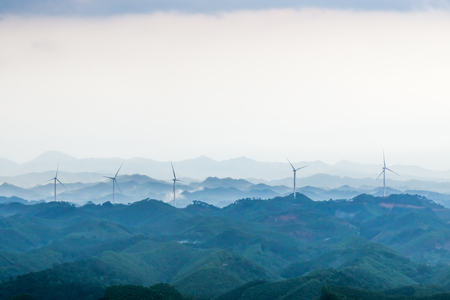 Xia Yi mountain wind turbine station