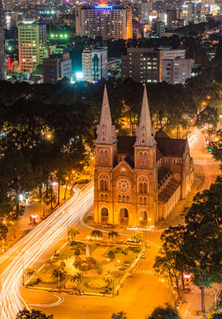 Notre-Dame Cathedral Basilica of Saigon, officially Cathedral Basilica of Our Lady of the Immaculate Conception is a cathedral located in the city of Ho Chi Minh City, Vietnam.のeditorial素材