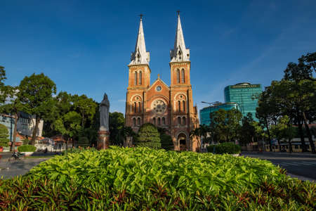 Notre-Dame Cathedral Basilica of Saigon, officially Cathedral Basilica of Our Lady of the Immaculate Conception is a cathedral located in the city of Ho Chi Minh City, Vietnam.のeditorial素材