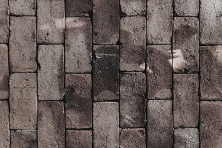 Old brick wall texture background. Abstract grunge brick wall texture background.の写真素材