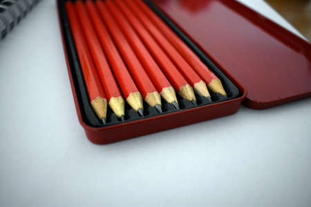 Pencils in Caseの写真素材