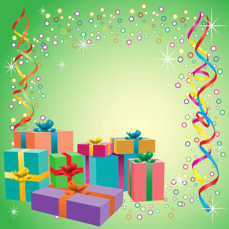 Gift boxesのイラスト素材