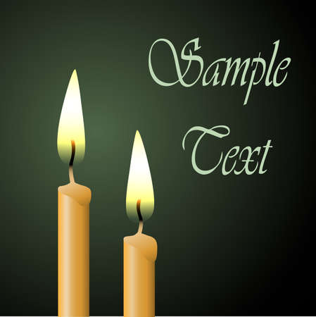 Two Vector Candlesのイラスト素材