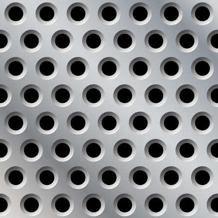 Abstract Metal Background Pattern with Holesのイラスト素材