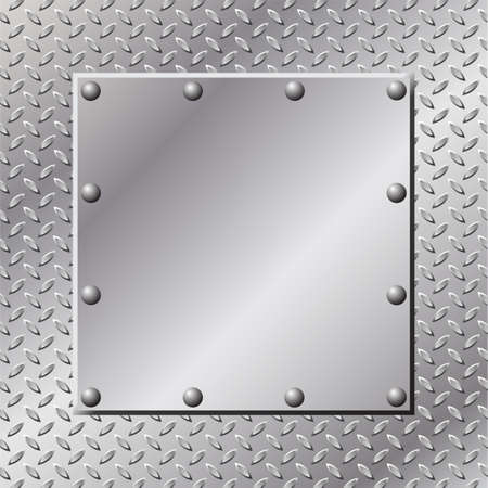 A Metal Background with Tread and Rivetsのイラスト素材