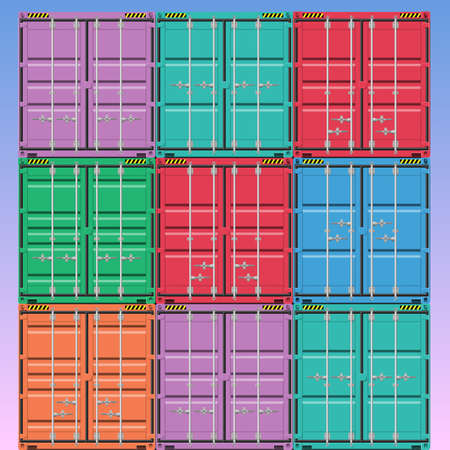 A Stack of Freight Containers