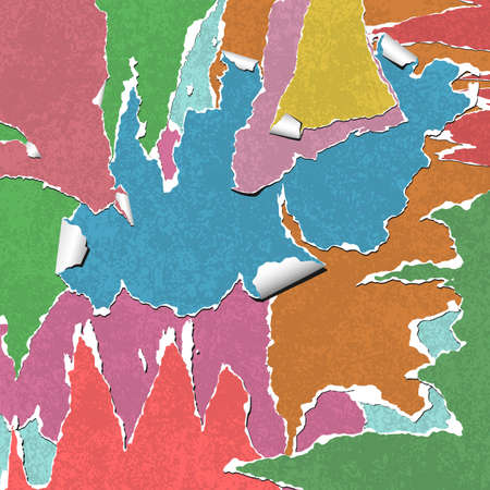 Grunge Background with Old Torn Paperのイラスト素材