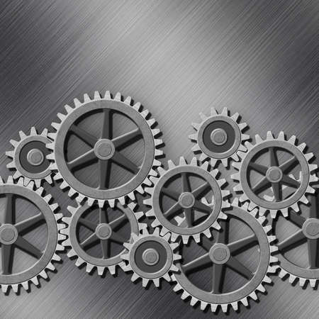 A Mechanical Background with Gears and Cogs