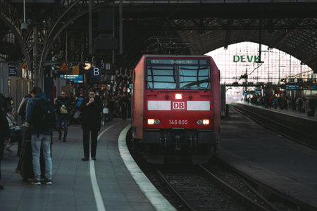 cologne main train stationのeditorial素材