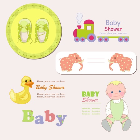 Frames with toysのイラスト素材