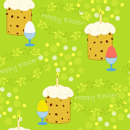 Green bright background for Easterのイラスト素材