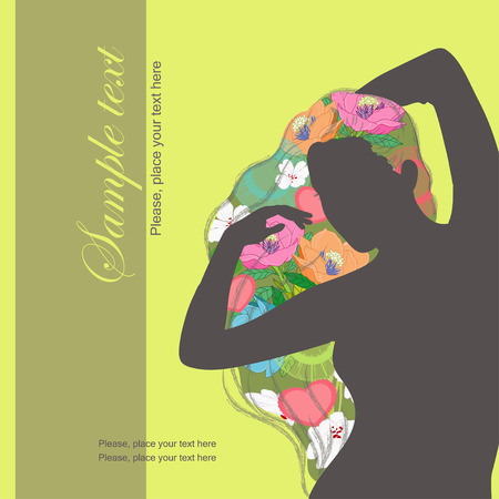 Silhouette of womanのイラスト素材