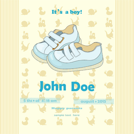 Baby invitation conceptのイラスト素材