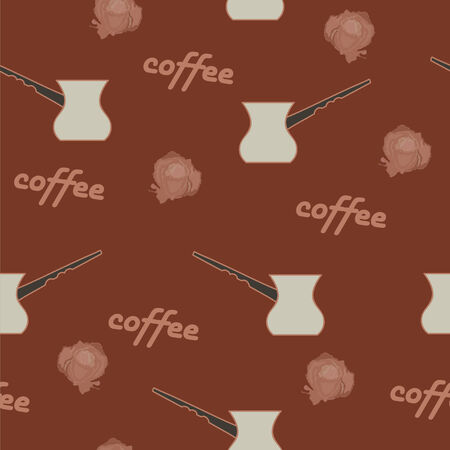 Deep background with coffeeのイラスト素材