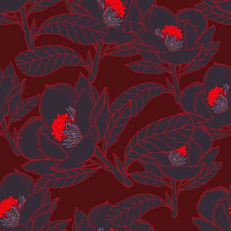Deep red seamlessのイラスト素材