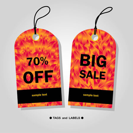Bright  tags for saleのイラスト素材