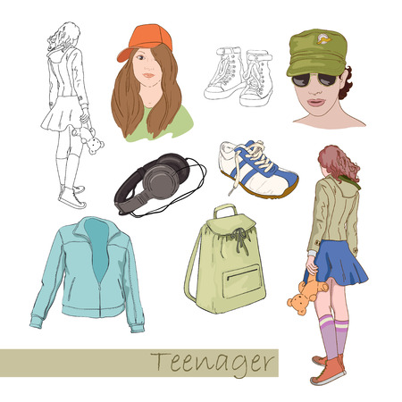 Drawings for  teenagerのイラスト素材