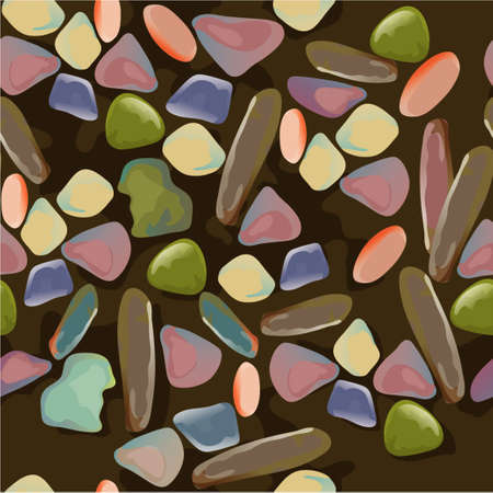 Colorful  sea stonesのイラスト素材