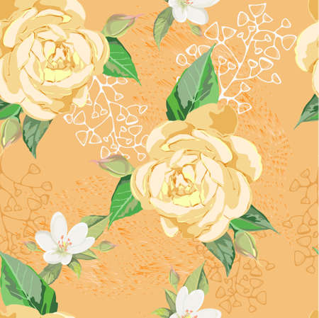 Yellow rosesのイラスト素材