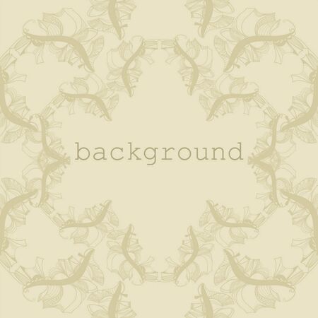 Beige pattern for frameのイラスト素材