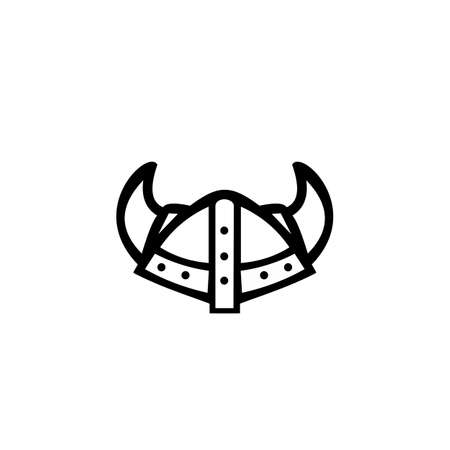 Viking helmet vector isolated flat illustration, Good for masculine" business: Transportation, Cross Fit, Gym, Game Club, etcのイラスト素材