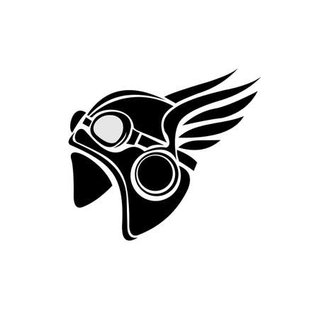 Motorcycle rider helmet, t shirt print design, Transportation industry. Vector illustration isolated on background,のイラスト素材