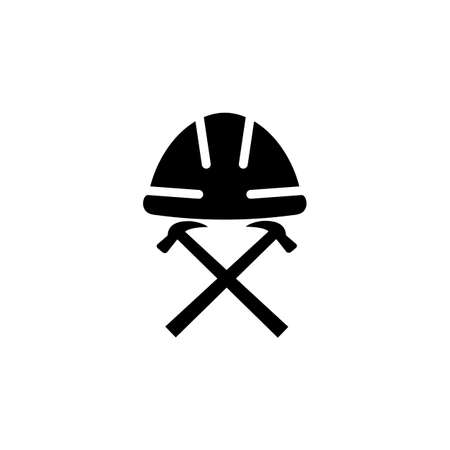 Building logo, construction working industry concept, Building construction logoのイラスト素材