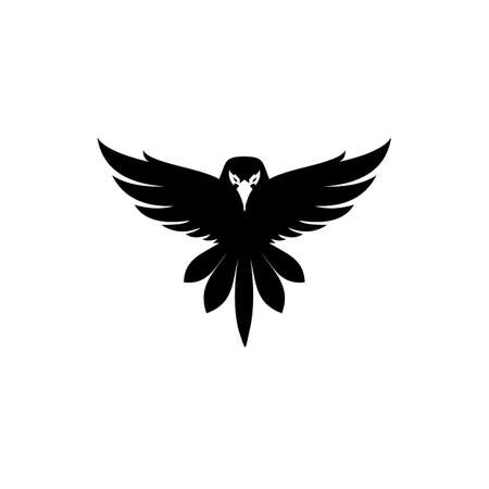 eagle symbol illustration, Icon design on white background.のイラスト素材