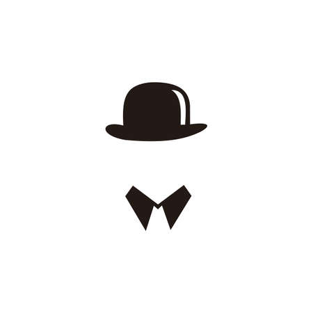 hat and collar. Elements for brand identity.のイラスト素材
