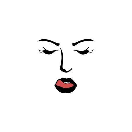 Beauty icon with white background, Beauty salon cosmetics spa hairのイラスト素材