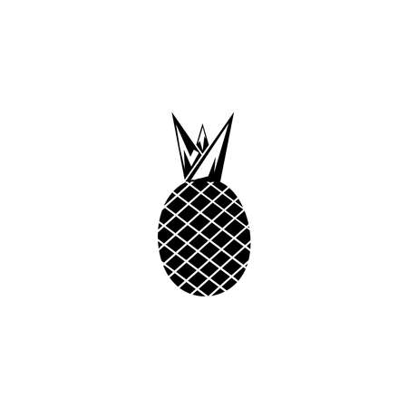 Pineapple Tropical Fruit. exotic fruit. Vector illustrationのイラスト素材