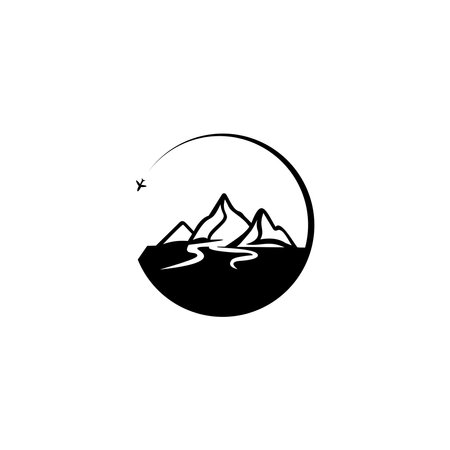 Travel logo. Adventure logo. for greeting cards, posters and t-shirts printing.のイラスト素材